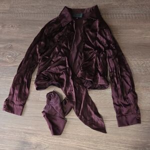 Carmen Marc Valvo Silk Top